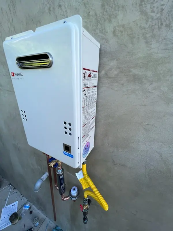 Tankless water heater installation for Centennial homes